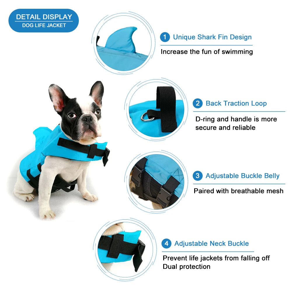 Enhanced Shark Dog Life Jacket